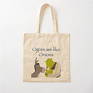 Ogres are like Onions - Shrek Cotton Tote Bag