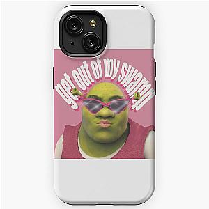 Shrek Pink Get Out Of My Swamp Sticker iPhone Tough Case