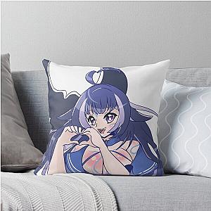 Shy Lily Vtuber Throw Pillow