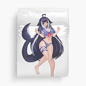 Lewd Shyly Wearing Swimsuit Duvet Cover