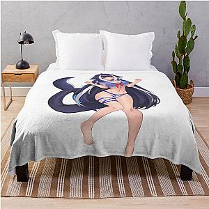 Lewd Wearing Swimsuit Throw Blanket