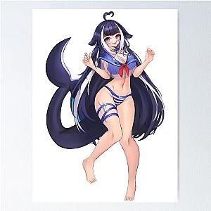 Lewd Shyly Wearing Swimsuit Poster