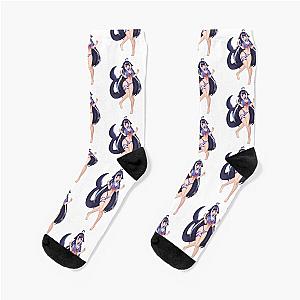 Lewdly Wearing Swimsuit Socks