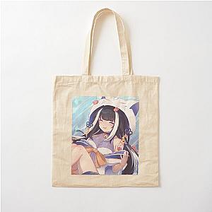 Smiling Lily Cotton Tote Bag