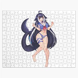 Lewd Shyly Wearing Swimsuit Jigsaw Puzzle