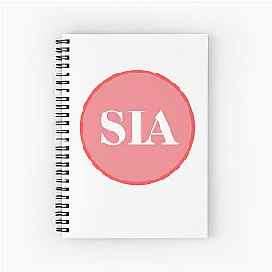 Sia Name Pink girl Spiral Notebook