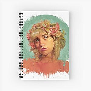 SIERRA ELIZABETH FERRELL- Famous musician Portraits  Spiral Notebook