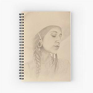 Sierra Elizabeth Ferrell original graphite portrait by lizzie yeehaw Spiral Notebook