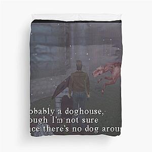 Silent Hill 1 Harry Mason Probably A Doghouse Meme Duvet Cover