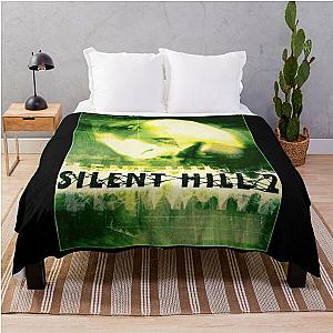 Silent Hill 2 - Ps2 Original Box Art (Green Cover) (Neon) Throw Blanket