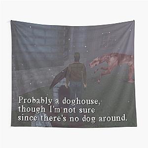 Silent Hill 1 Harry Mason Probably A Doghouse Meme Tapestry