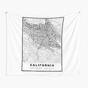 Silicon Valley Map Tapestry