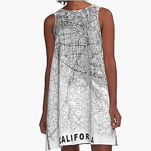 Silicon Valley Map A Line Dress