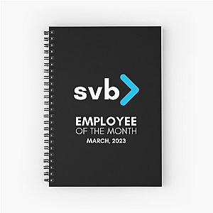 Employee of the Month - SVB - Silicon Valley Bank 2023 Bankruptcy Meme Spiral Notebook