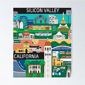 Silicon Valley Souvenir Poster
