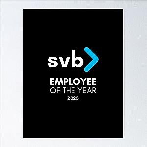 Employee of the Year SVB Silicon Valley Bank 2023 Bankruptcy Bank Run Meme Poster