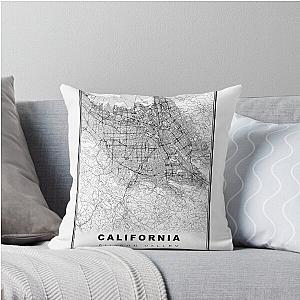 Silicon Valley Map Throw Pillow