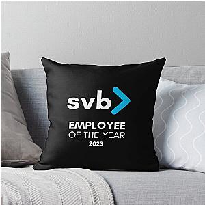 Employee of the Year - SVB - Silicon Valley Bank 2023 Bankruptcy Meme Throw Pillow
