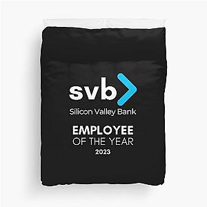 Employee of the Year SVB Silicon Valley Bank 2023 Bankruptcy Bank Run Meme Duvet Cover