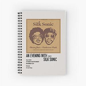 An Evening with Silk Sonic album art Spiral Notebook