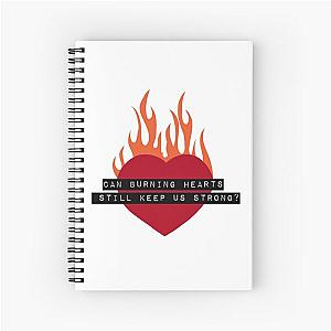 Silverstein - Burning Hearts Spiral Notebook