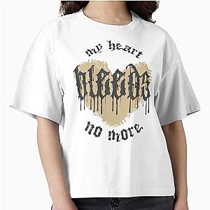 My Heart Bleeds Silverstein No More 
Broken Heart Typography Boxy T-Shirt