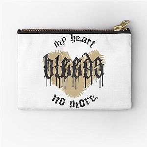 Broken Heart Typography Emo Phrase Silverstein Zipper Pouch