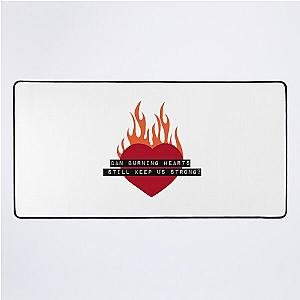 Silverstein Burning Heart Desk Mat