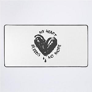 My Heart Bleeds Silverstein No More Broken Heart Typography Desk Mat