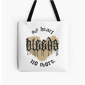 My Heart Bleeds Silverstein No More Broken Heart Typography 2 All Over Print Tote Bag