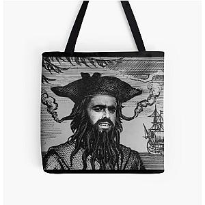 Shel Silverstein Blackbeard All Over Print Tote Bag