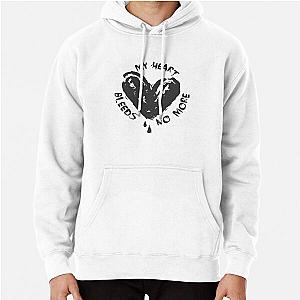My Heart Bleeds No More Typography Pullover Hoodie