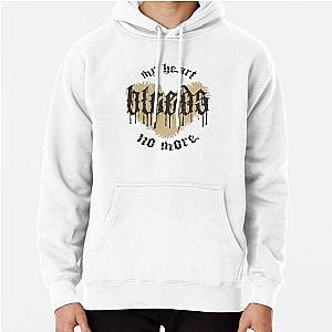 My Heart Bleeds No More Typography Pullover Hoodie