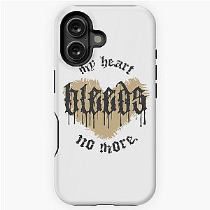 My Heart Bleeds Silverstein No More Broken Heart Typography iPhone Case