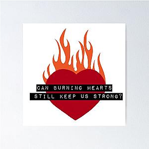 Silverstein Burning Hearts Poster
