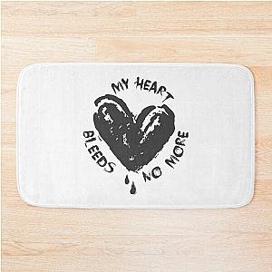 My Heart Bleeds Silverstein No More Broken Heart Typography Bat Mat