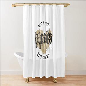 My Heart Bleeds Silverstein No More Broken Heart Typography Shower Curtain