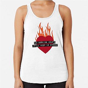 Silverstein Burning Heart Racerback Tank Top