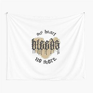 My Heart Bleeds Silverstein My Heart No More Emo Phrase Broken Heart Typography Tapestry