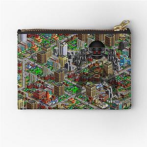 SimCity 2000 No logo Sim City Zoom - HD (High Contrast) Zipper Pouch