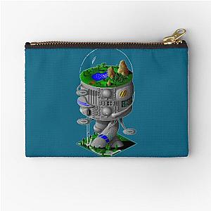 Simcity 2000 - Arcology Building - Maxis City Builder Simulation Retro PC Gamer DesignT-Shi Zipper Pouch