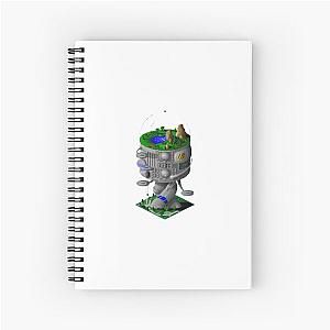 Simcity 2000 - Arcology Building - Maxis City Builder Simulation Retro PC Gamer Design Spiral Notebook