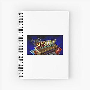 Simcity 2000 Title Menu Screen - Maxis City Builder Simulation Retro PC Gamer Design Spiral Notebook