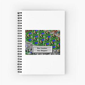 Simcity 2000 - Arcology "The Exodus Has Begun" - Maxis City Builder Simulation Retro PC Gamer Design Spiral Notebook