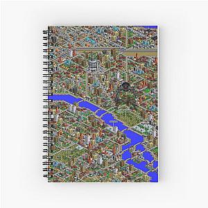 SimCity 2000 No logo Sim City Paris - HD Spiral Notebook