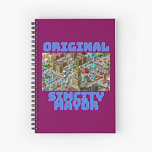 Original Simcity Mayor - Maxis City Builder Simulation Sim City Retro PC Gamer DesignT-Shir Spiral Notebook