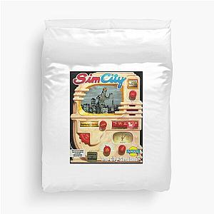 Original Simcity 1.0 (1989) Box Art - Maxis City Builder Simulation Retro PC Gamer Design Duvet Cover