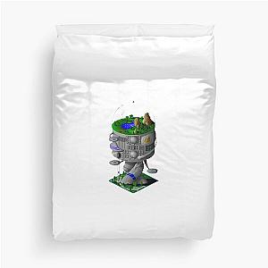 Simcity 2000 - Arcology Building - Maxis City Builder Simulation Retro PC Gamer Design Duvet Cover