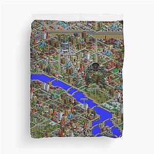 SimCity 2000 No logo Sim City Paris - HD Duvet Cover