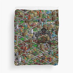 SimCity 2000 No logo Sim City Zoom - HD (High Contrast) Duvet Cover